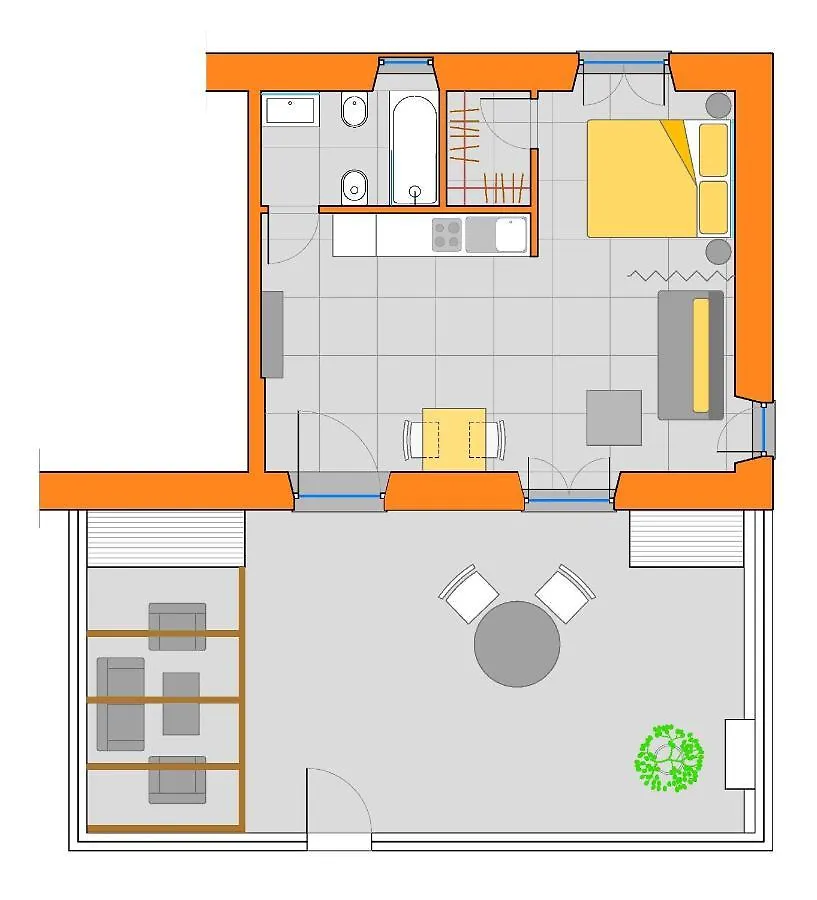 Appia Suite Apartament - Loft Con Giardino Rome